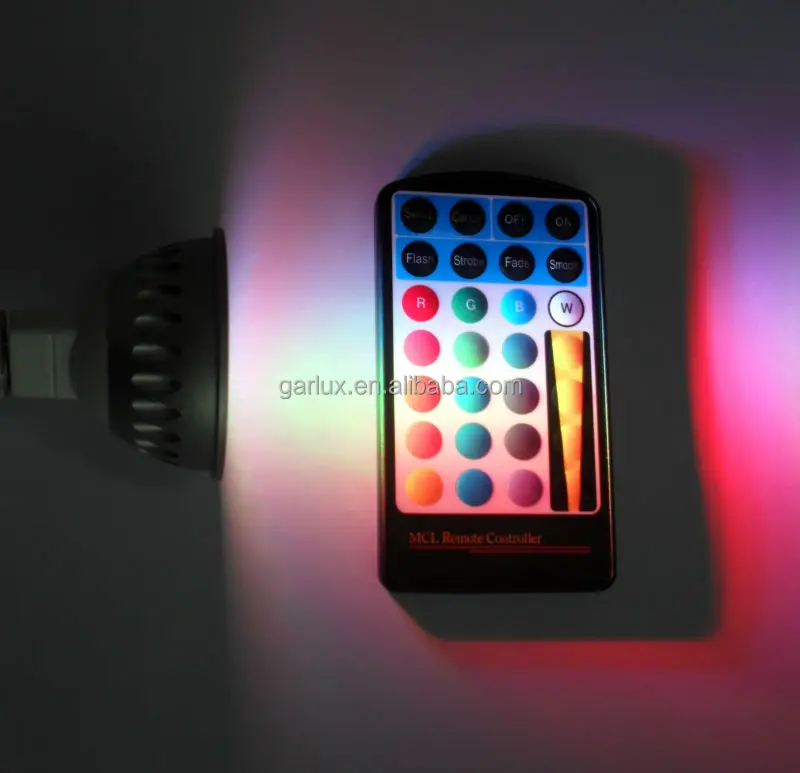 GU5.3 MR16 RGB меняющая цвет Светодиодная лампа rgb точечный светильник