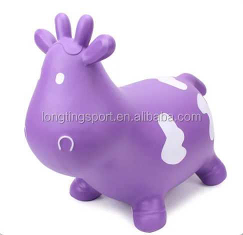 pvc milk cow jumping toy inflatable animal