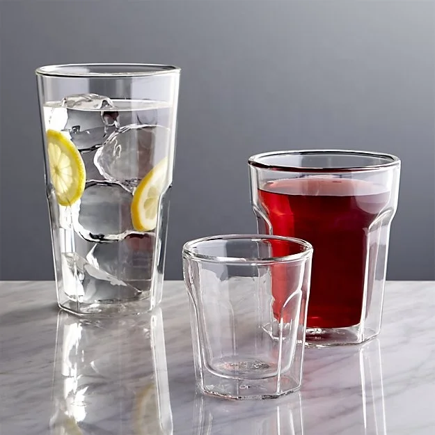 classical double wall hot drinks heat proof glass coffee tea tumbler