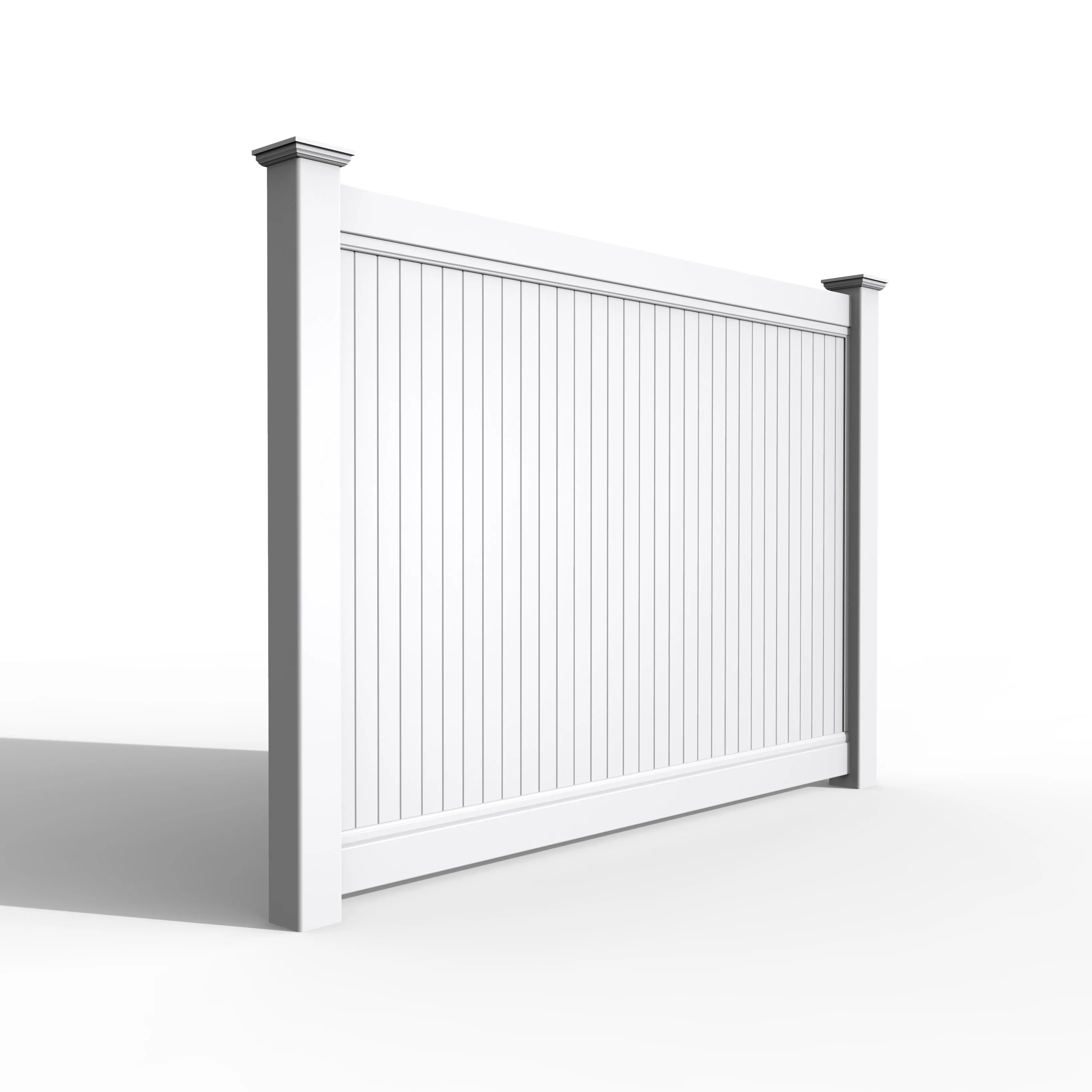 Cheap white PVC /Vinyl Privacy 8x8 fence panels