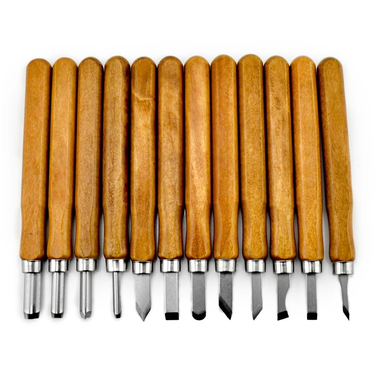 12 pc Wood Carving Tools Chisels Knife Set