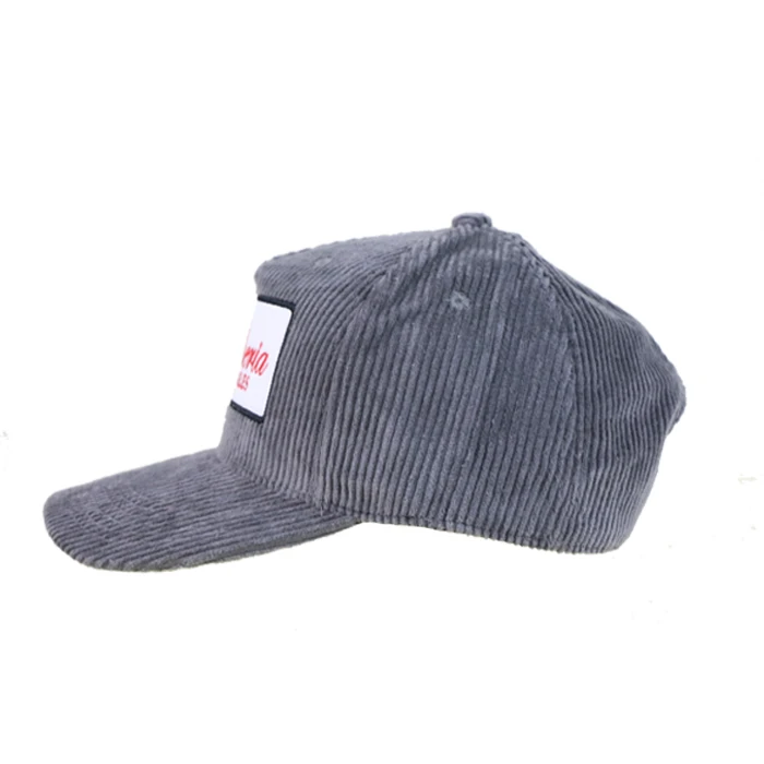 
Fashion Custom Logo Corduroy Hat 3D Embroidery Baseball Cap 
