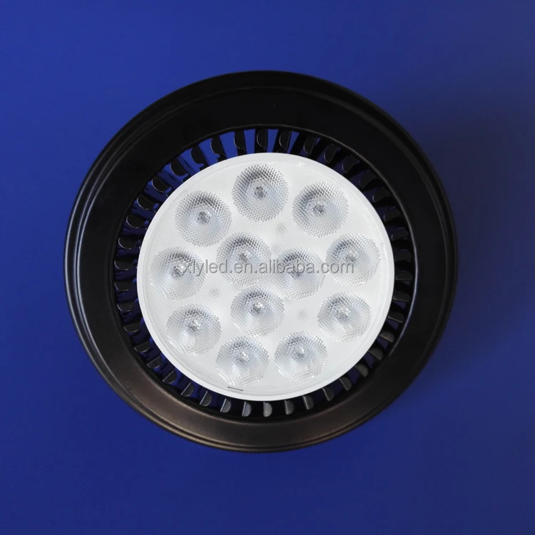 
E27 12W PMMA Lens Led SpotLight Warm White Ceiling Bulb Lighting GU10 Led Lamp Ar111 G53 220V Led Dimmable With Ar111 Reflector 