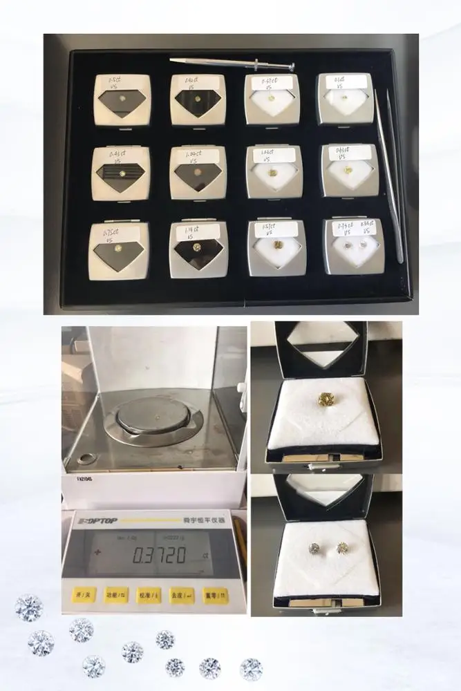
manufacture of cvd diamond with 1ct size for jewelry 