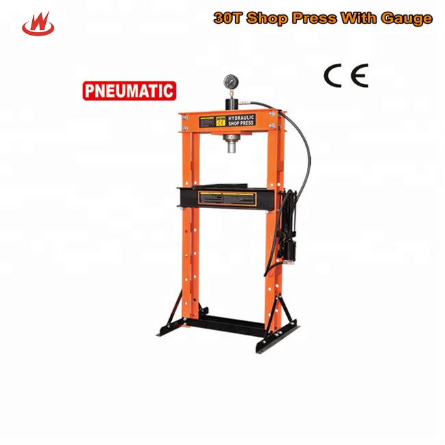Wholesale Price 30 ton Hydraulic Shop Press with Gauge
