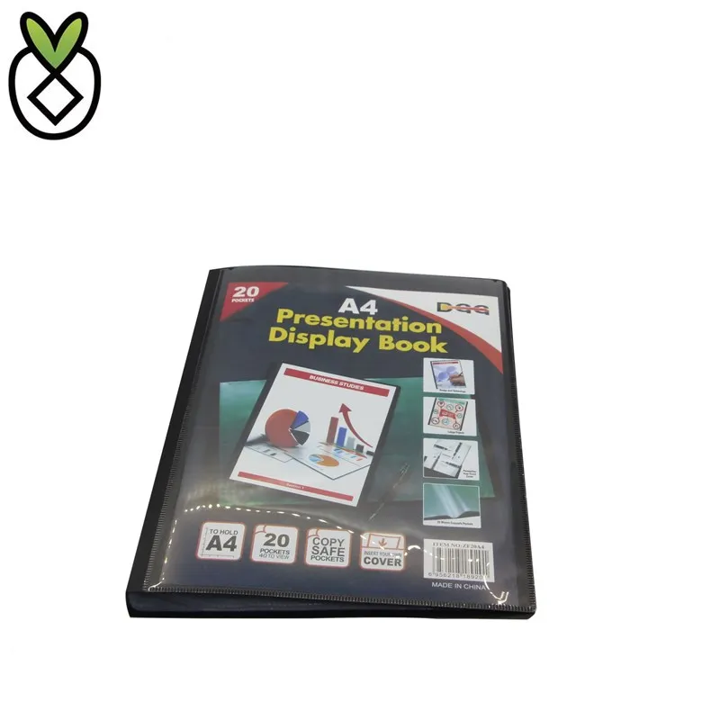 20 Pockets A4 Size Presentation Display Book on Stock