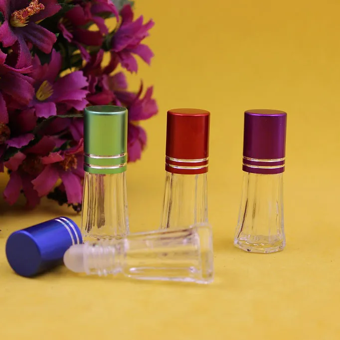 Hot selling 3ml small essential oil bottles glass roll on perfume bottles