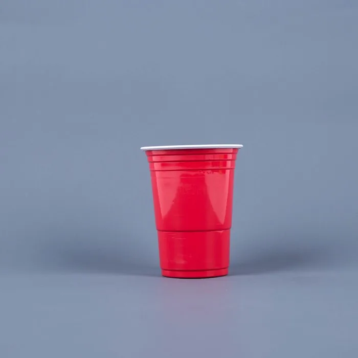 HD-480 PP Disposable Plastic 480ml Red/White Cups