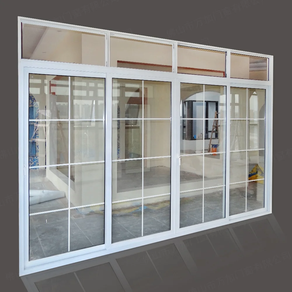 WANJIA современный дизайн uPVC раздвижные двери
