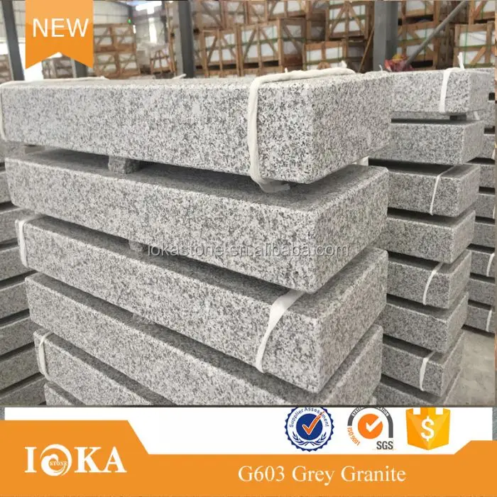 
China Cheap G603 Grey Granite Kerbs G603 Kerbstone 