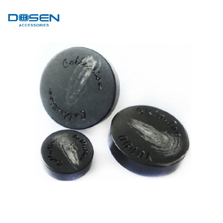 Fashion Black Plastic Snap Fastener Custom Logo Button Metal Snap Button Snaps Press Button for Clothing Jacket Blazers Garments