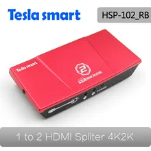 100 Pcs/Lot Mini 2 Port HDMI 1 x 2 Splitter Ver 1.4 Dual Display Reslution up to 4K(3840*2160) 1080P 3D