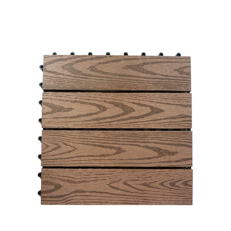 cheap interlocking wood plastic composite balcony anti-slip outdoor floor