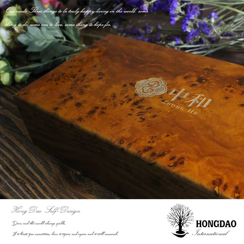 
HONGDAO Wholesale Price Bamboo Wooden Slide Top Boxes , custom wooden gift box packaging for tea 