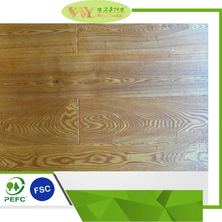 Industrial Brushed Ash Floor Ash Hardwood Flooring