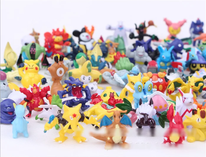 144 шт./компл. мини Экшн-фигурка монстра мультяшная игрушка 2-3 см случайный цвет оптовая продажа