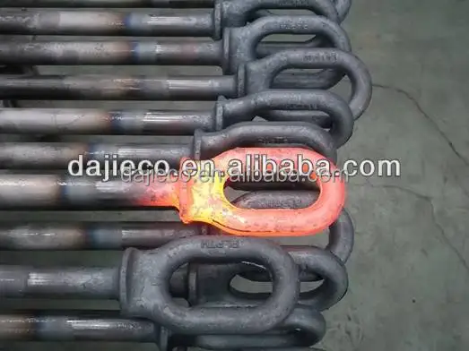 
Upsetting machine for heating eye bolt 