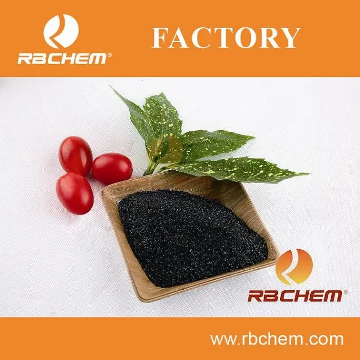 Potassium humate powder from leonardite/lignite for agriculture use from RBCHEM Manufactory