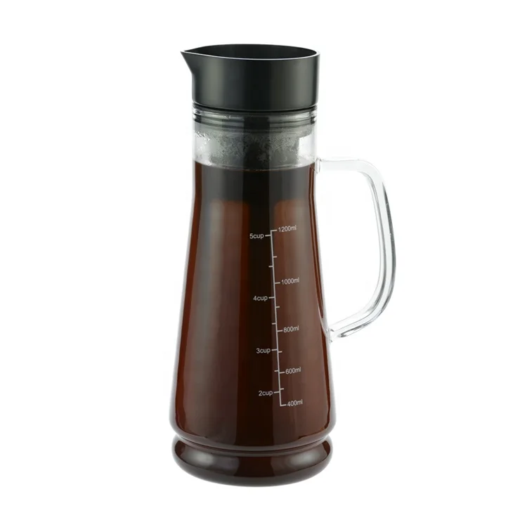 OEM drinking coffee Borosilicate Glass Pitcher For Cold Water glass bottle