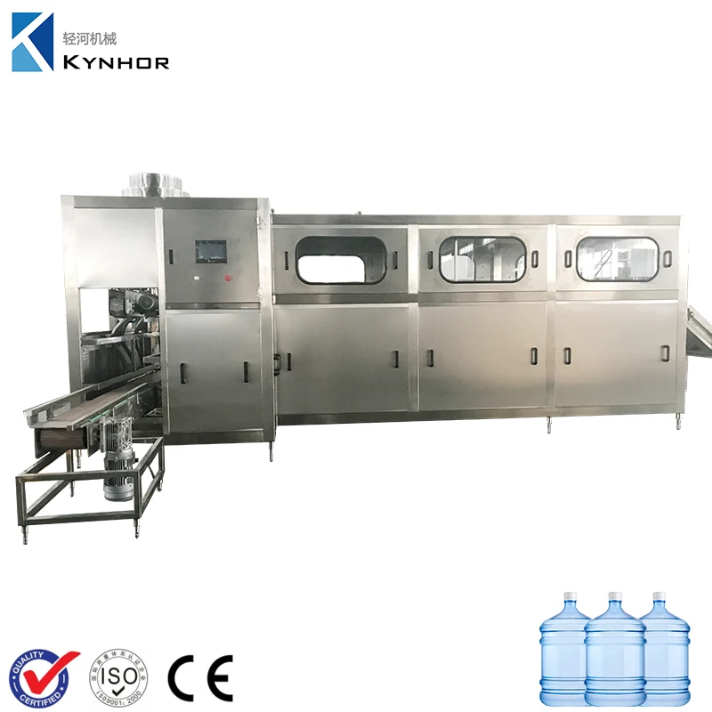 Automatic 300bph 5 gallon 3 gallon 20 liter water filling bottling machine / plant