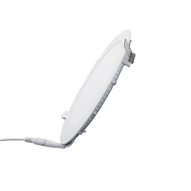 
Slim aluminum housing 24W led panel light round 