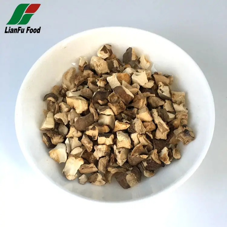Dehydrated shiitake mushroom dice food grade