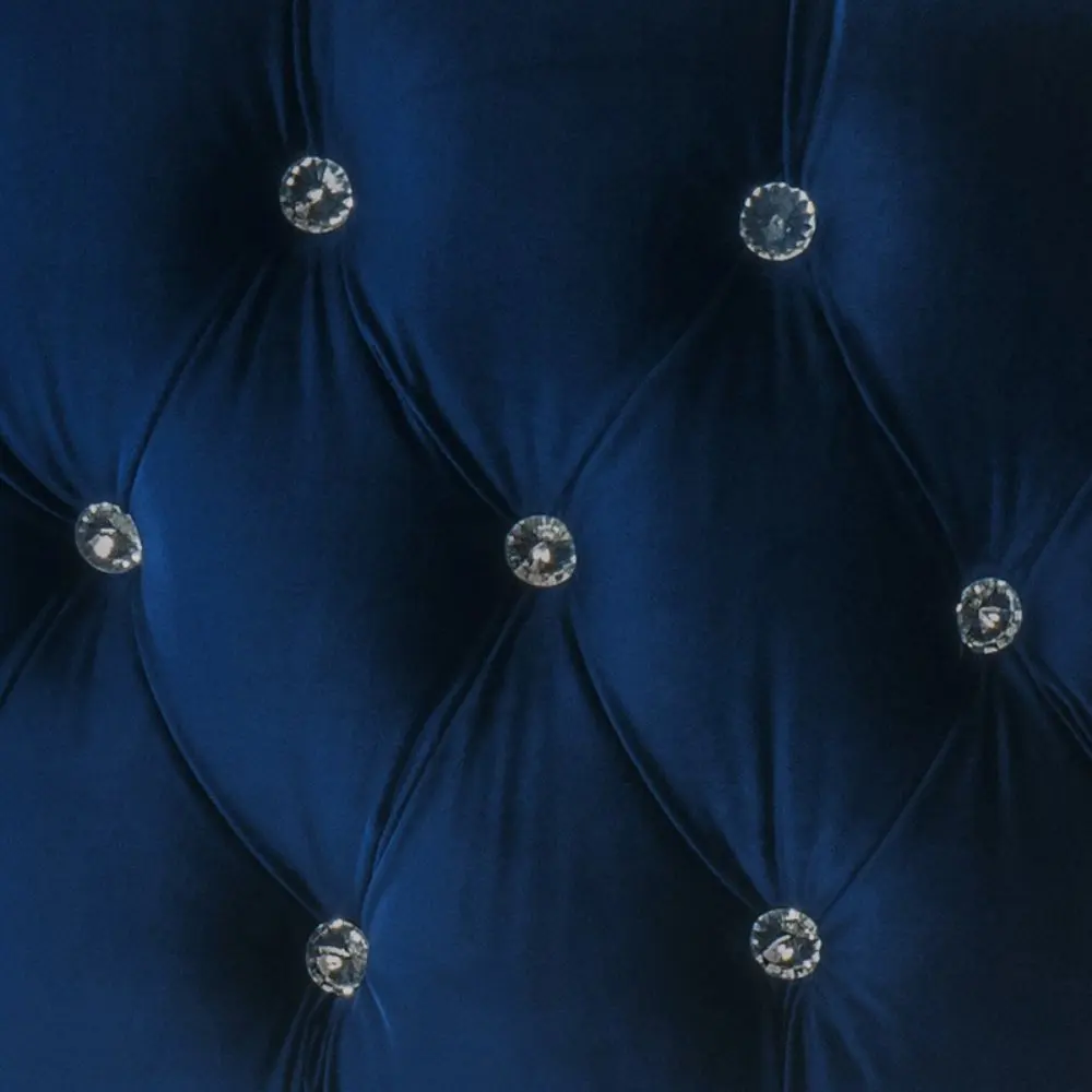 Hotel Lobby Modern Stainless Steel Gold Legs Velvet Lounger Sofa