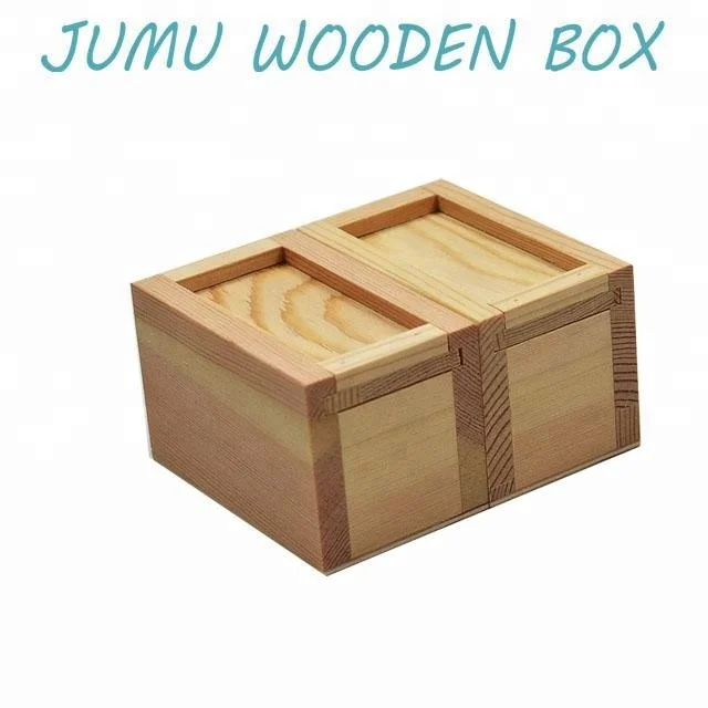 slide lid pine wood gift box packaging