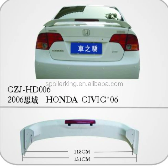 for honda CIVIC 2006-2011 car spoiler rear spoiler with light