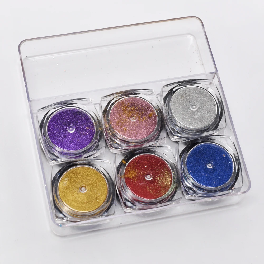 0.2g Multi Magic Mirror Effect Chrome Nail Powder Silver Metallic Glitter for Nail Art Design Pigment for Nails Dust