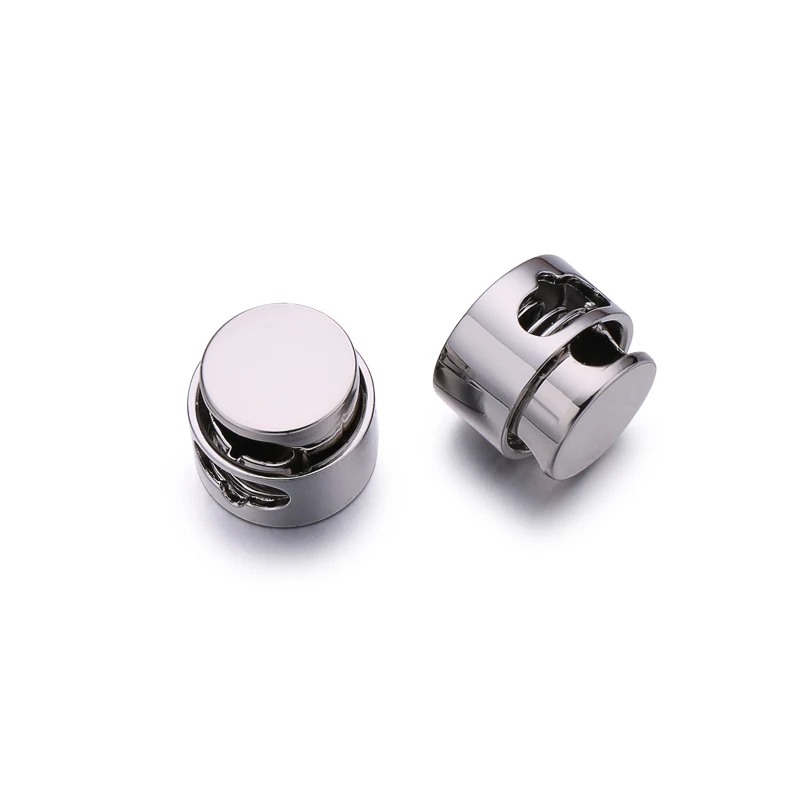 High Quality Round Metal Adjustable Spring Cord Lock Stopper For Clothes