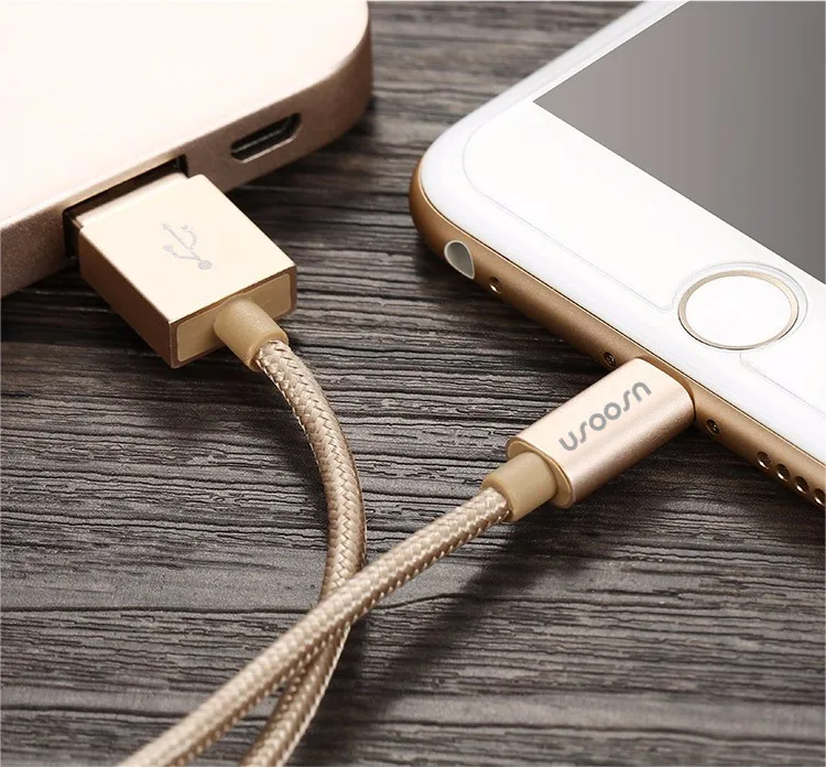 
USOOSN brand 100% Original 8 Pin USB Cable For iPhone 5 , usb charge line For iPhone 6 for MFI certified 