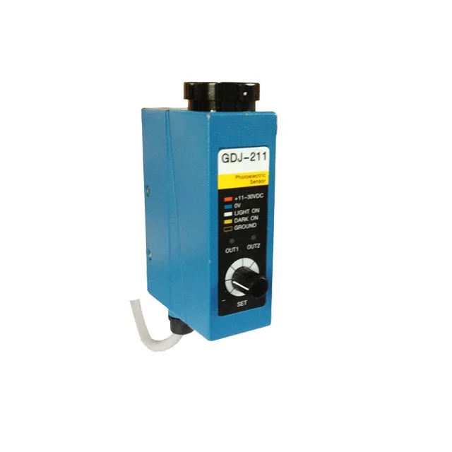 GDJ-211 фотоэлемент Белый Цвет Марк датчик переключатель/фотоглаз датчик контрастности Силовые транзисторы NPN/PNP 12V/24V DC (пакет ибэст)