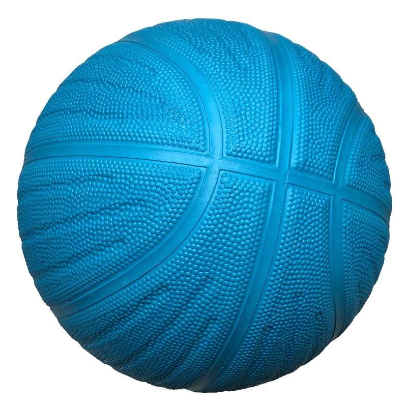 Hot Sale Kids Sports Ball Blue High Quality Inflatable Wavy Rubber Basketball