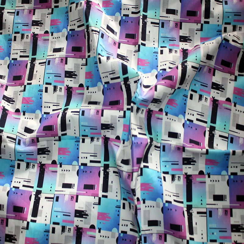 
Custom digital print 100% cotton fabric for baby cloth 