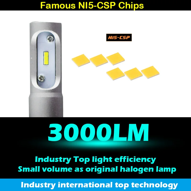 Car Headlight 9005 LED HB3 LED High Power Luxeon LED For Mazda 6 3 CX-5 High Beam Daytime Running Light 12V 6000K White