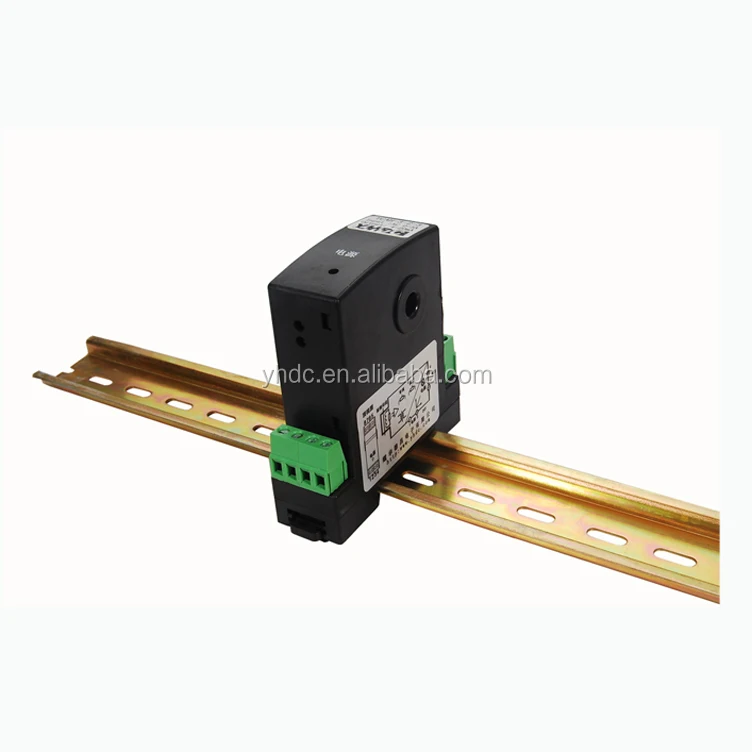 5A AC / 4-20mA DC  output din rail current transducer TCAH with 12V DC or 24V DC or 220V AC power supply