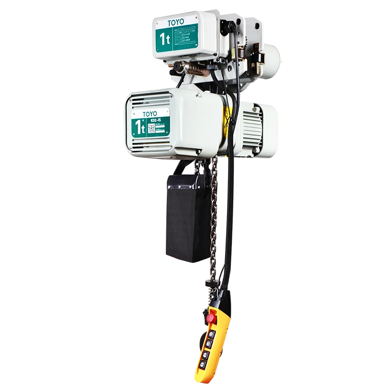 Construction 220v 380V 1ton 1.5 ton 5 ton Electric Chain Hoist With Electric Trolley Lifting Equipment Lifter