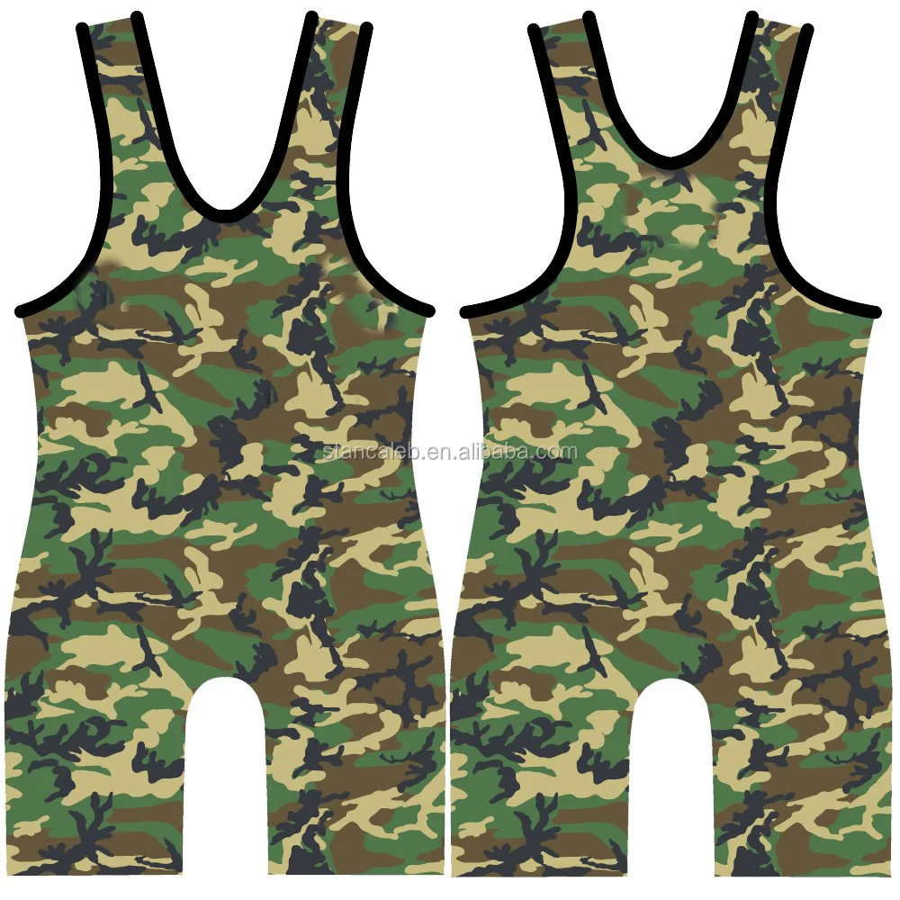 
Stan Caleb latest reversible modified red blue wrestling singlets design 