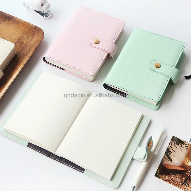 2018 colorful leather cover composition notebook organizers daily book travel book