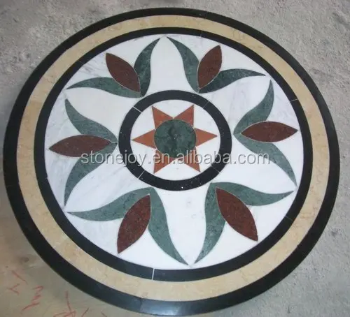 
Water jet marble floor medallion decorations medaillon en marbre 