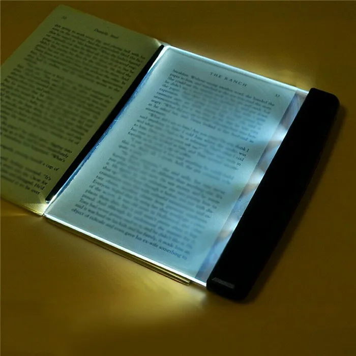 AAA Battery powered Book reading light Panel Portable night vision reading lamp