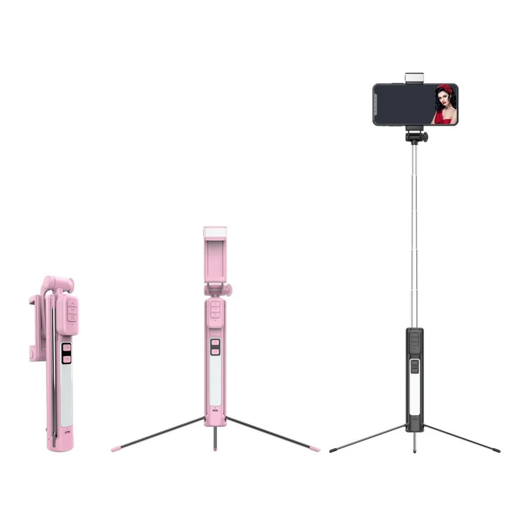 Tik Tok Selfie Stick LED Light Tripod Rechargeable Remote Shutter for Android iPhone