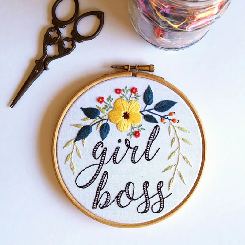 
cross stitch thread embroidery FLOWER Multi Patterns Chinese hoop Embroidery 