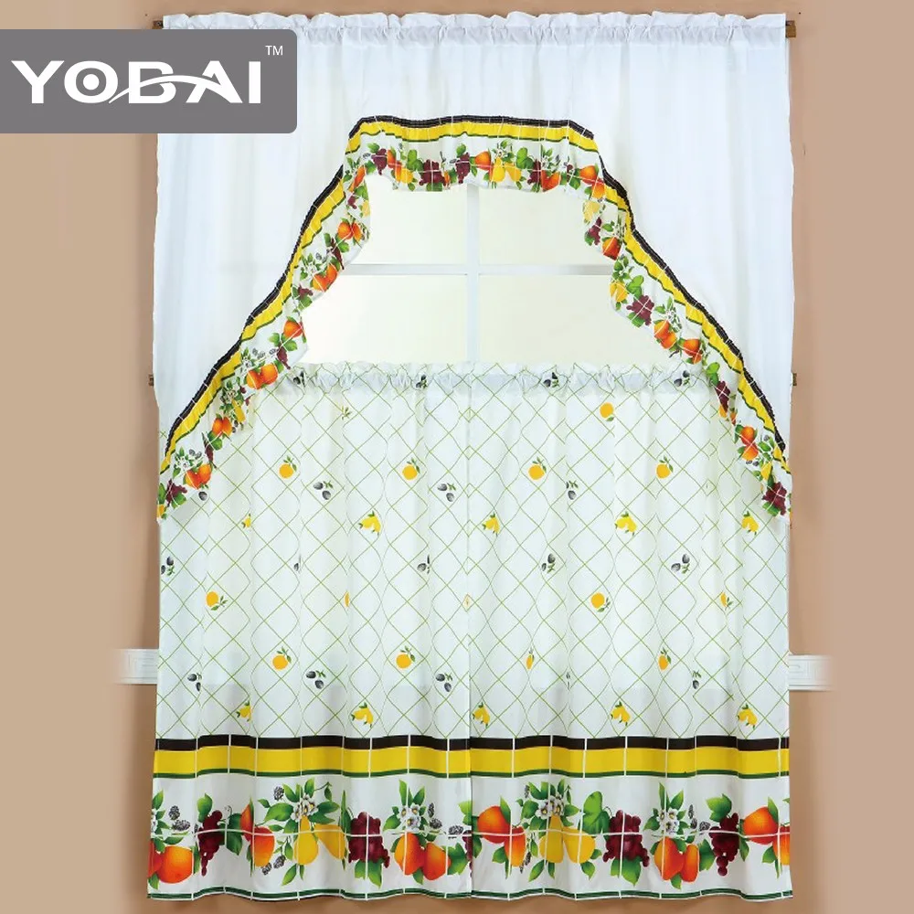 Latest Kitchen Printing Curtains Design