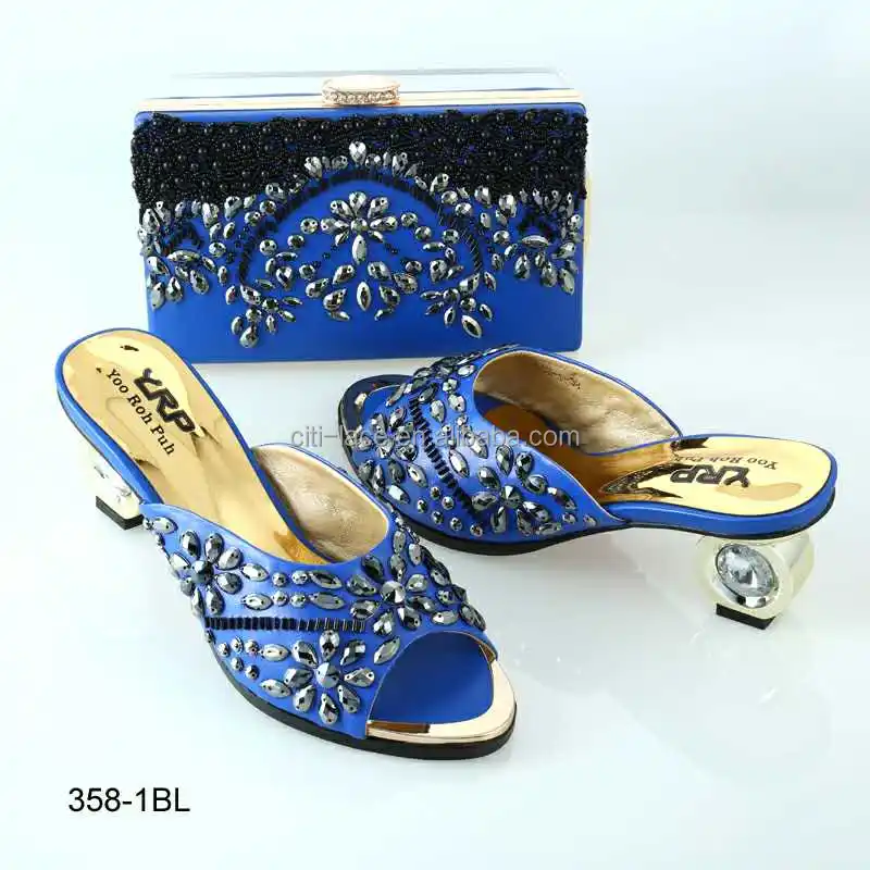 BL358 Promotional shoes bags, custom Italian matching shoes and bags