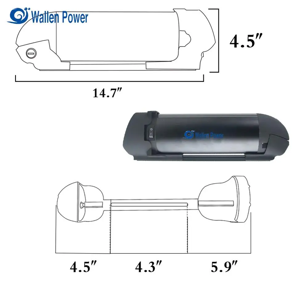 Rechargeable 48v 1000w electric bike battery lithium ion battery 48v 20ah battery