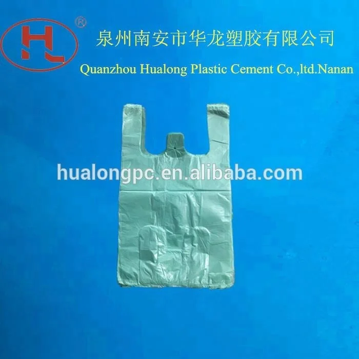 Vest handles for snack food packing Plastic  t-shirt bag making machine