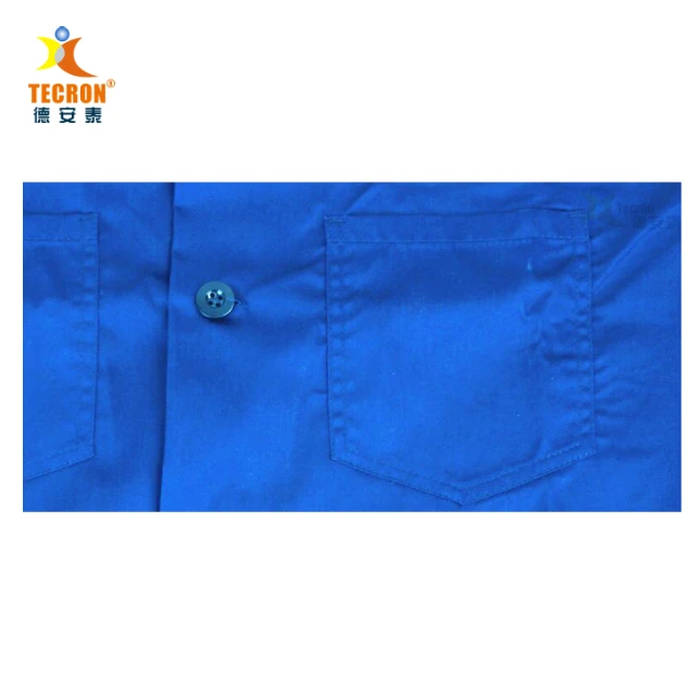 acid fire resistant and antistatic cotton lab coat