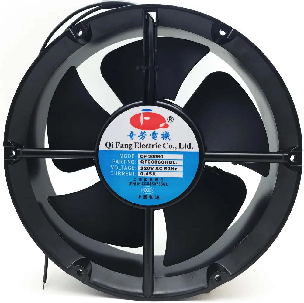 200mm 220v ac electric cooling fan square or round shape good quality 2 speed power supply axial fan